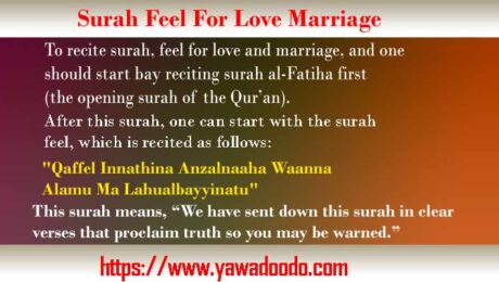 Surah Feel For Love Marriage