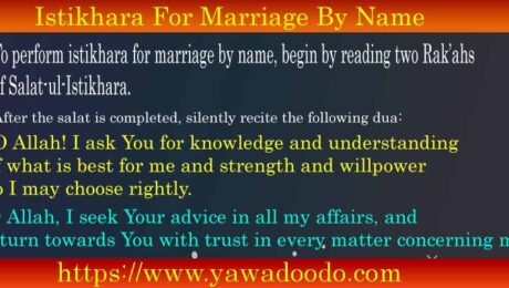 Istikhara For Marriage By Name